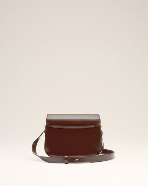 Burgundy Glazed Leather Paris Paris Bag - 3 - Ami Paris