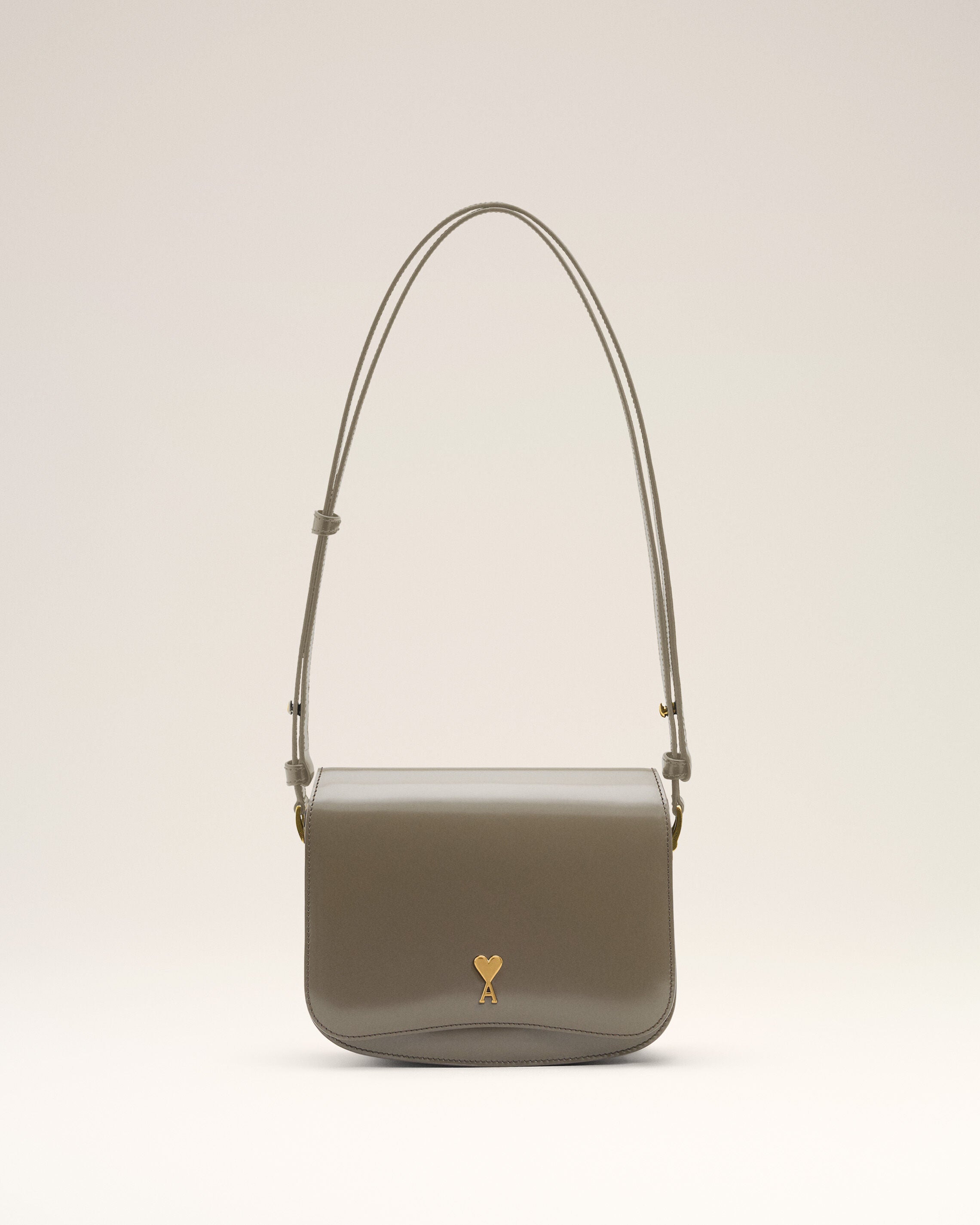 Grey Glazed Leather Paris Paris Bag - 5