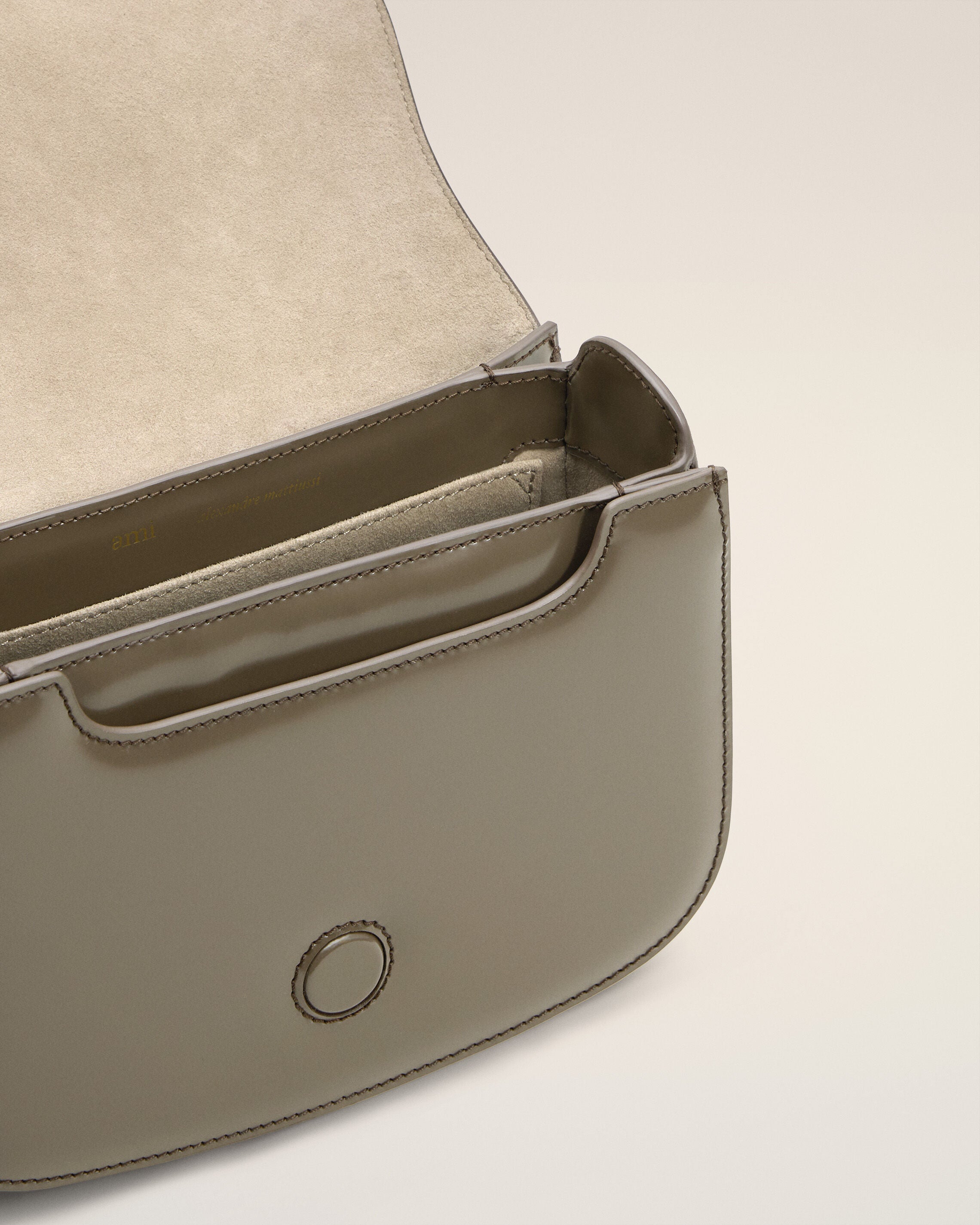 Grey Glazed Leather Paris Paris Bag - 4