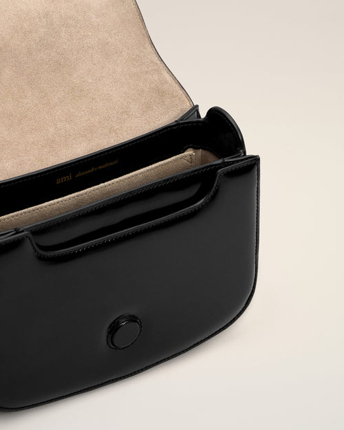 Black Cow Leather Paris Paris Bag - 12 - Ami Paris