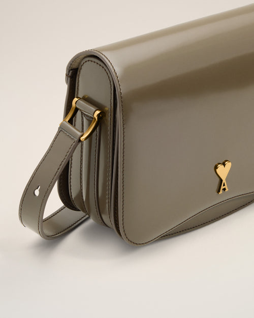 Borsa Paris Paris in pelle grigia glacé - 5 - Ami Paris