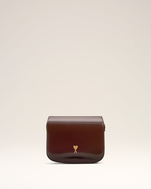 Sac Bordeaux Paris Paris En Cuir Glacé - Femme - 7 - AMI Paris - Ami Paris