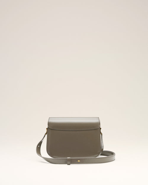Grey Glazed Leather Paris Paris Bag - 4 - Ami Paris