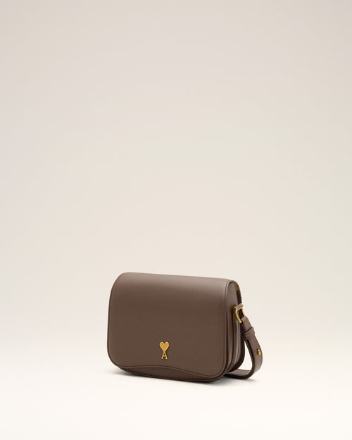 Brown cowhide leather Paris Paris bag - Woman - 9 - AMI Paris - Ami Paris