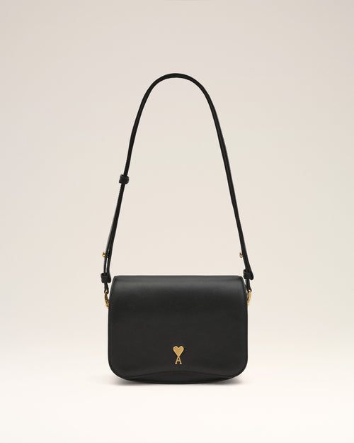 Borsa Paris Paris in pelle di vitello nera - Donna - 8 - AMI Paris - Ami Paris