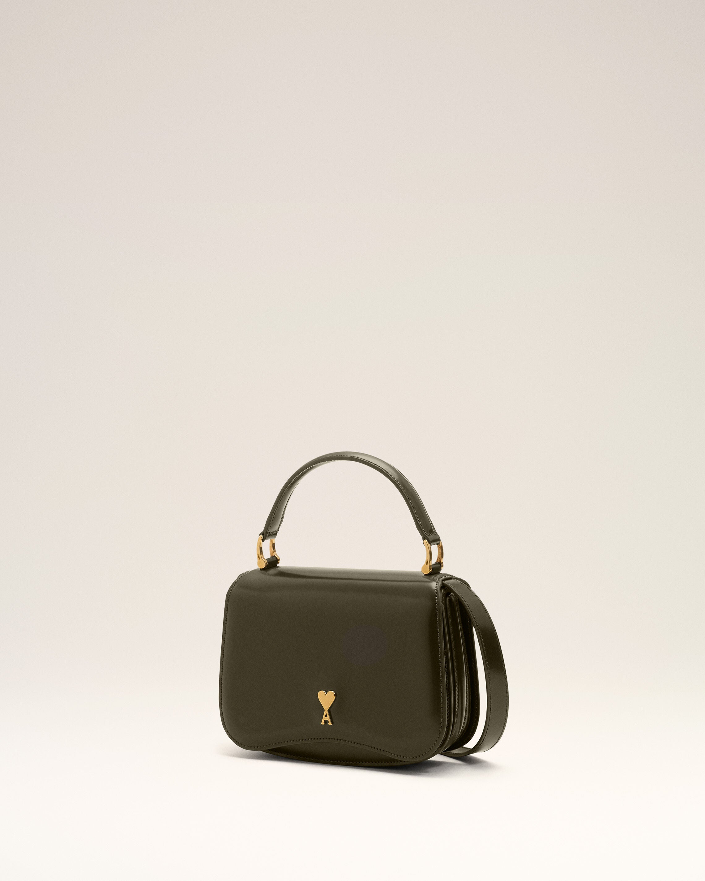 Sac Porté Main Paris Paris Vert en Cuir De Veau - 10
