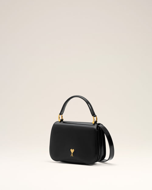 Black Cow Leather Top Handle Paris Paris Bag - 10 - Ami Paris