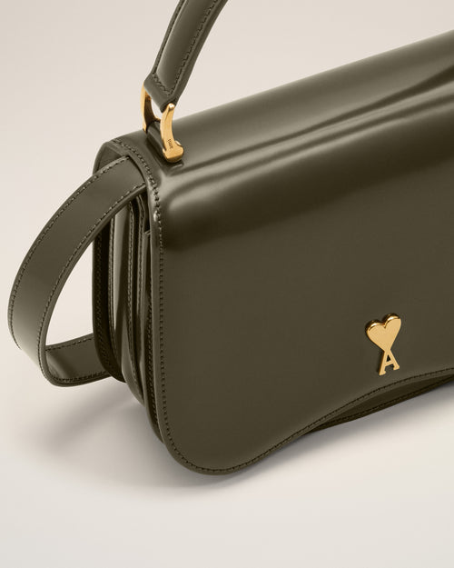 Sac Porté Main Paris Paris Vert en Cuir De Veau - 12 - Ami Paris