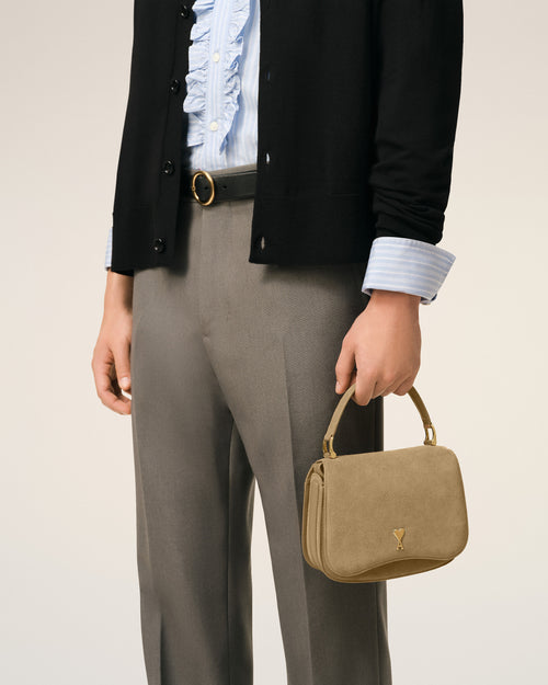 Yellow Cow Leather Top Handle Paris Paris Bag - Man - 7 - AMI Paris - Ami Paris
