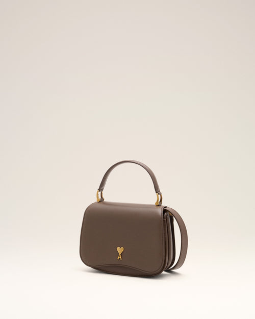 Brown cowhide leather Paris Paris top handle bag - Woman - 10 - AMI Paris - Ami Paris