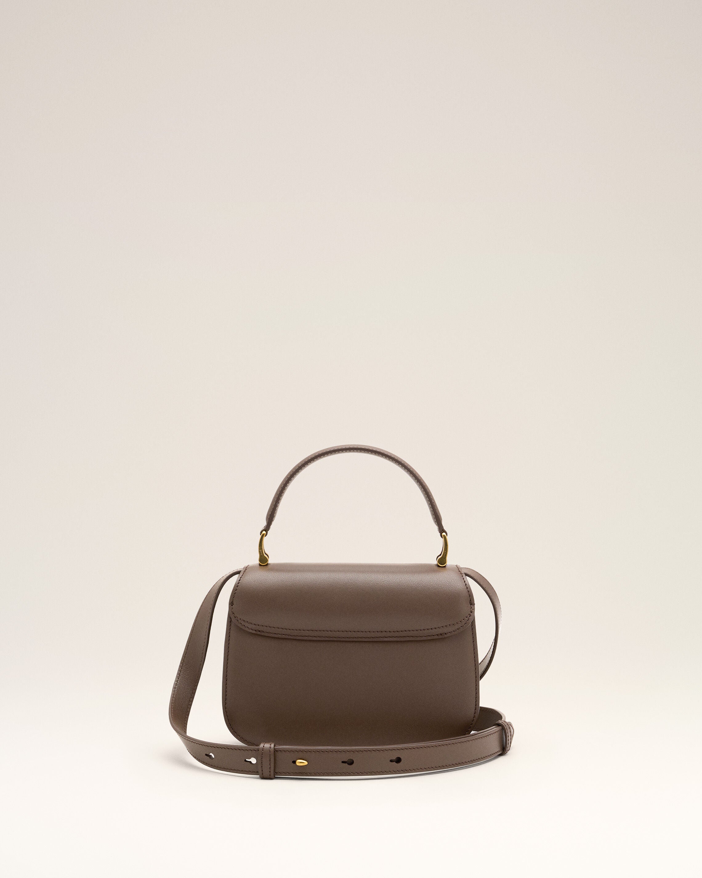 Brown cowhide leather Paris Paris top handle bag - 4