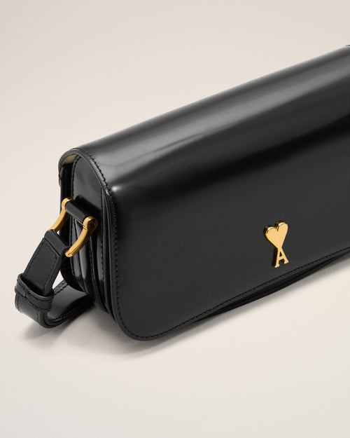 Black Cow Leather Shoulder Paris Paris Bag - 11 - Ami Paris