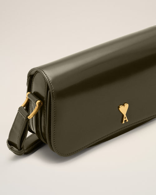 Green Cow Leather Shoulder Paris Paris Bag - 5 - Ami Paris