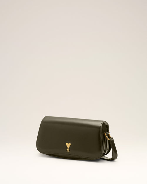 Green Cow Leather Shoulder Paris Paris Bag - 9 - Ami Paris