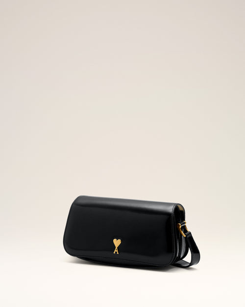Black Cow Leather Shoulder Paris Paris Bag - 9 - Ami Paris