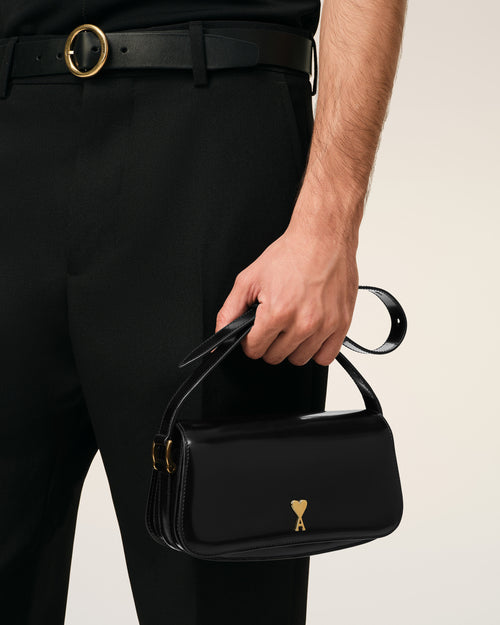 Bolso de hombro Paris Paris de piel de vaca negra - 2 - Ami Paris