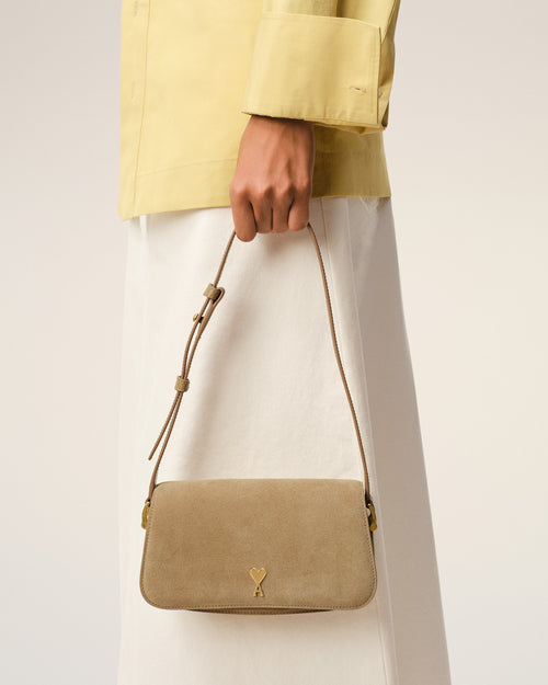 Yellow Cow Leather Shoulder Paris Paris Bag - Woman - 9 - AMI Paris - Ami Paris