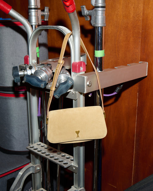 Sac Porté Epaule Paris Paris Jaune en Cuir De Veau - Femme - 13 - AMI Paris - Ami Paris