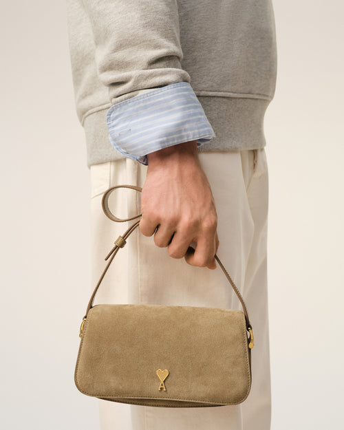 Bolso de hombro Paris Paris de piel de vaca amarilla - 2 - Ami Paris