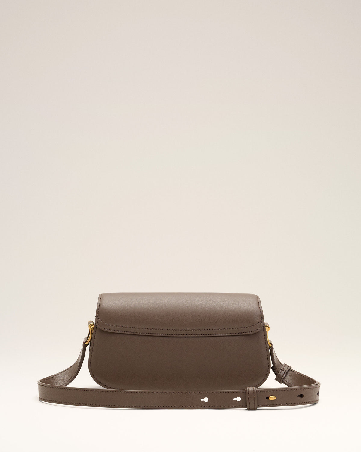 Brown cowhide leather Paris Paris shoulder bag - 4