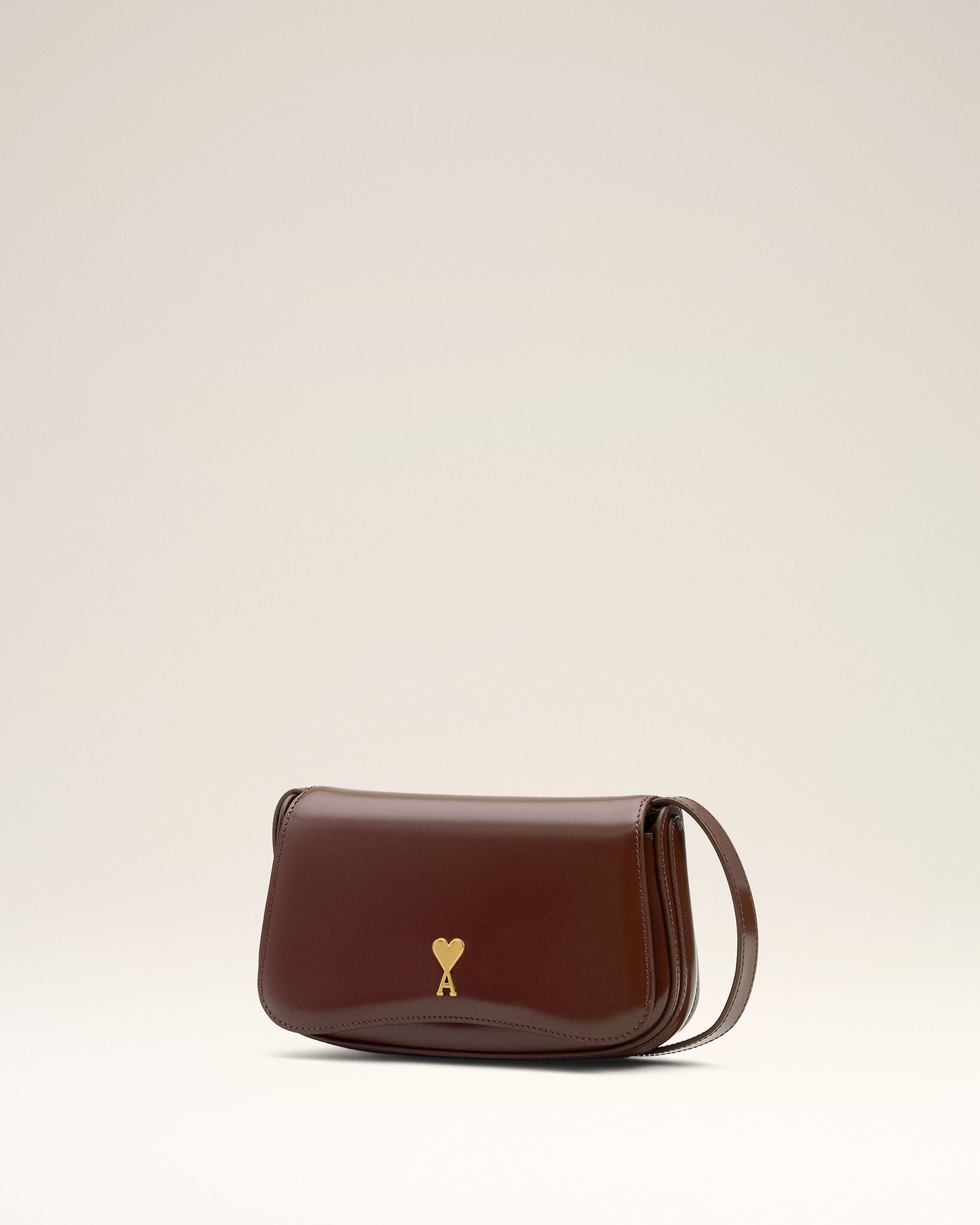 Parismer11個 692- CHERRY Burgundy Glazed Leather Small Crossbody Paris Paris