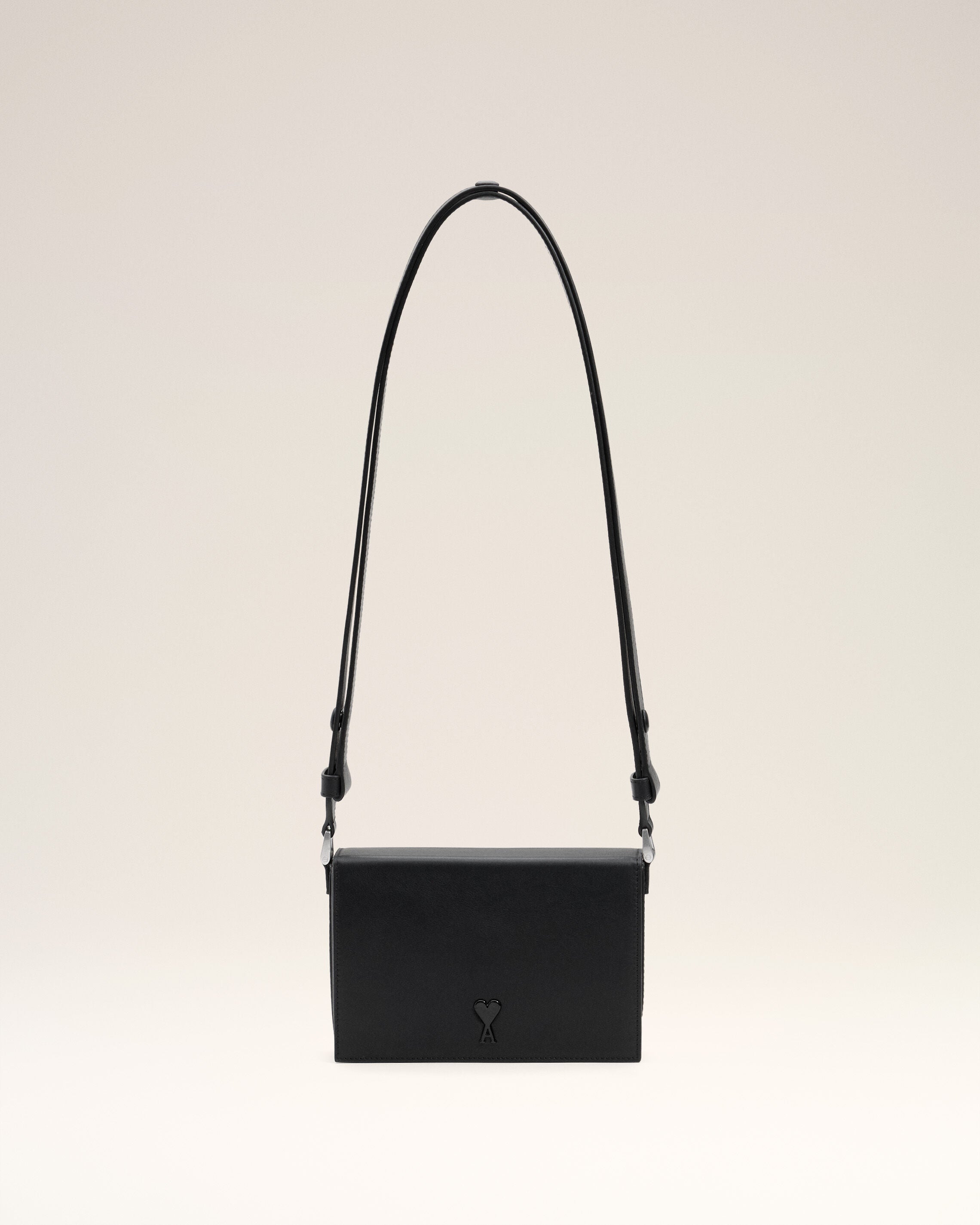 BRONZE Green Smooth Leather Ami De Coeur Lunch Box Bag | AMI PARIS