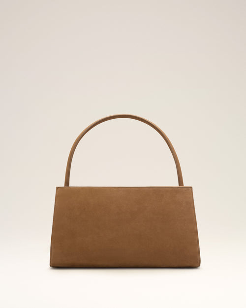 Brown Cow Leather Mimi Bag - 10 - Ami Paris