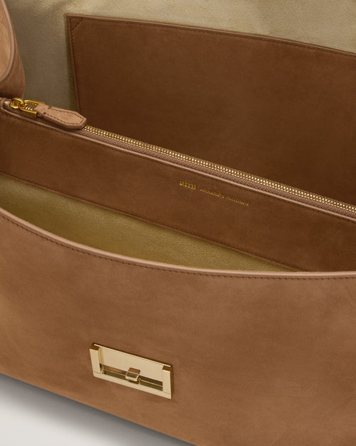 Brown Cow Leather Mimi Bag - 6 - Ami Paris