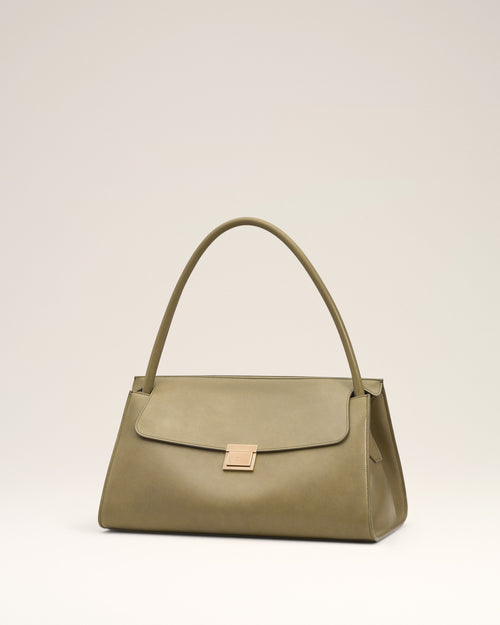 Sac Vert Mimi En Cuir Lisse - 3 - Ami Paris