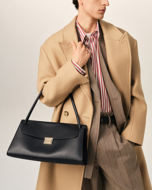 Black Cow Leather Mimi Bag - Man - 2 - AMI Paris - Ami Paris