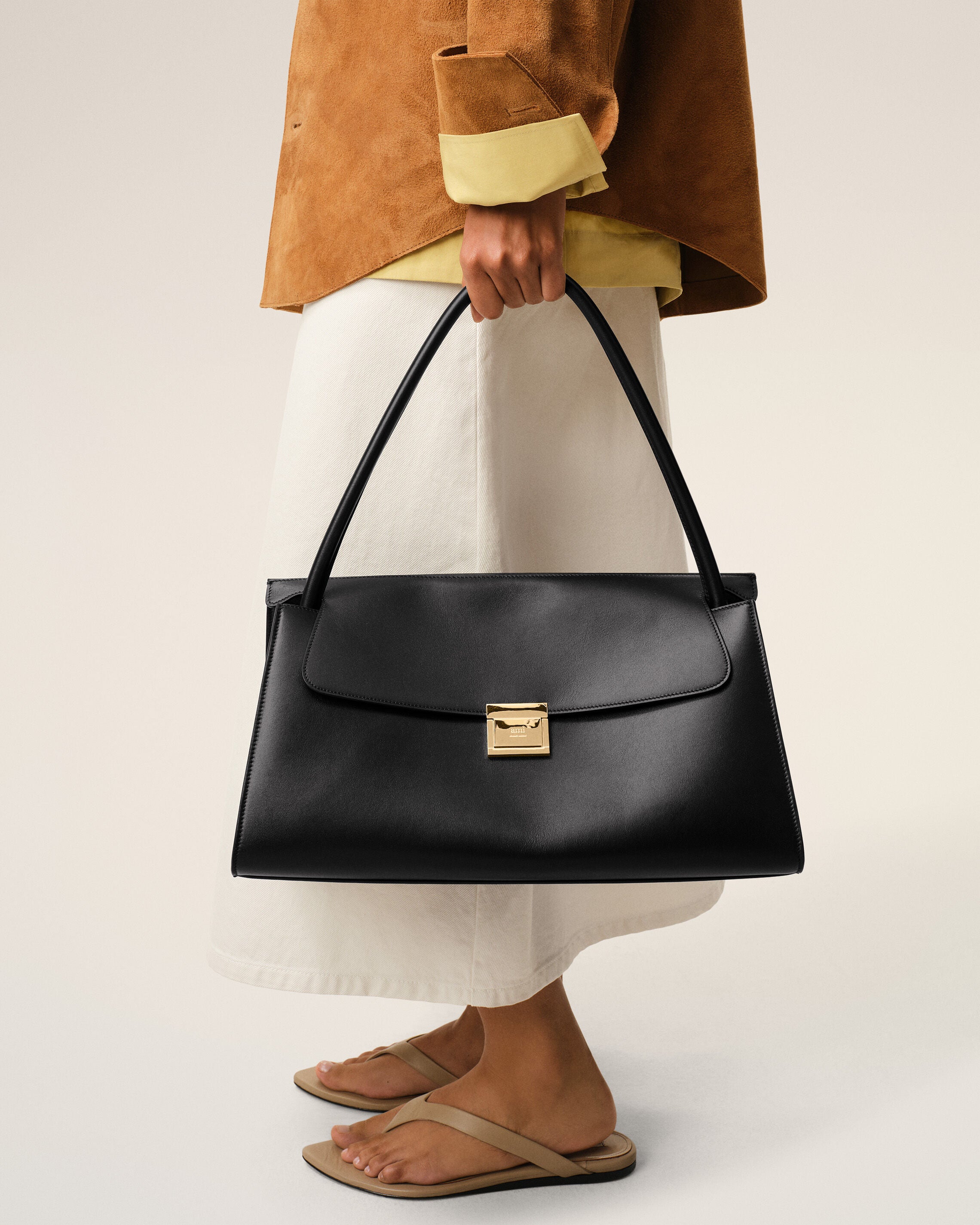 Black Cow Leather Mimi Bag - 9