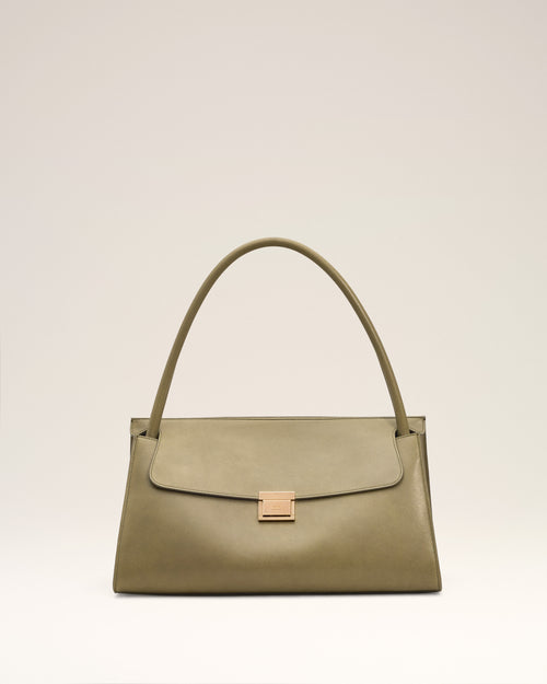Green Smooth Leather Mimi Bag - BRONZE - Ami Paris
