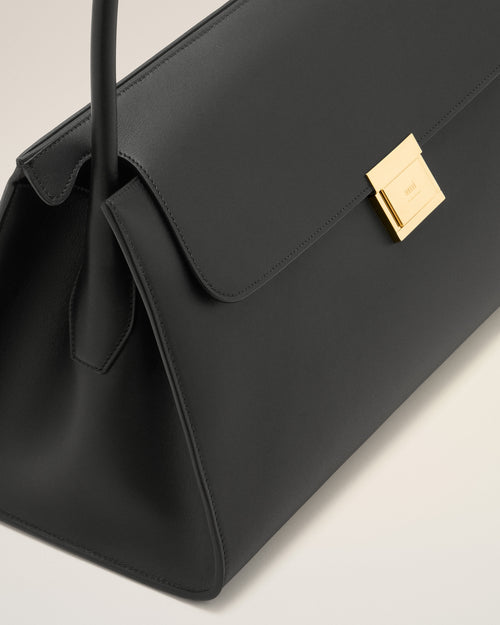 Bolso Mimi de piel de vaca negra - 5 - Ami Paris