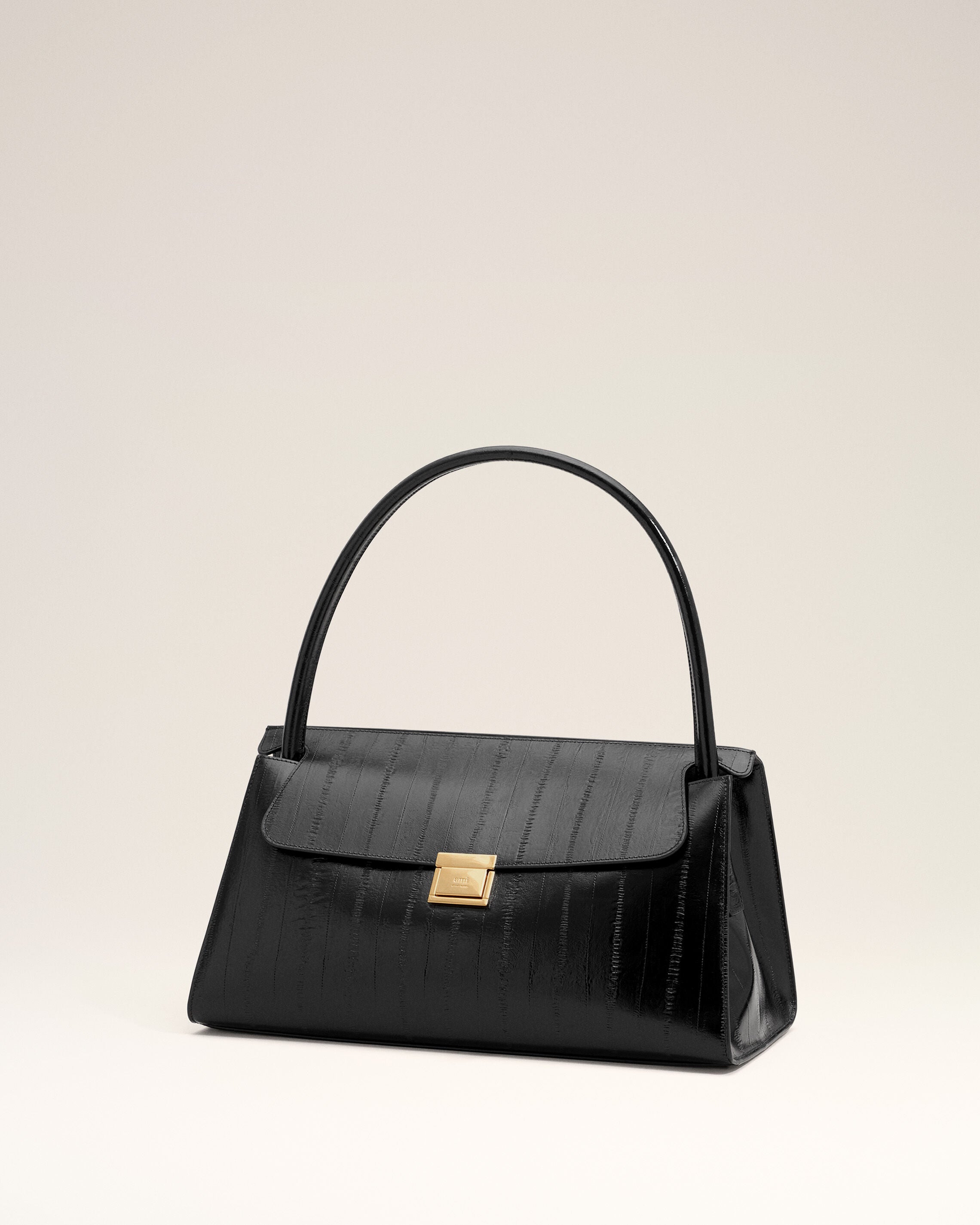 Bolso Mimi de cuero de becerro negro - 9