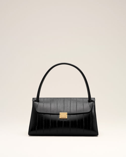 Bolso Mimi de cuero de becerro negro - Hombre - 1 - AMI Paris - Ami Paris