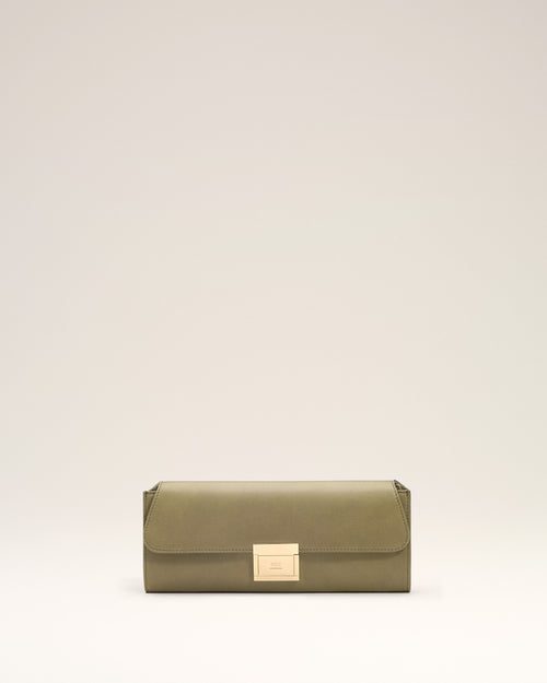                             Green Smooth Leather Mimi Pouch - 3                         - Ami Paris