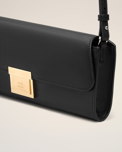 Black Cow Leather Mimi Pouch - Man - 5 - AMI Paris - Ami Paris