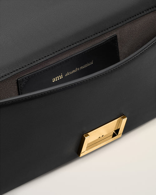 Black Cow Leather Mimi Pouch - Man - 6 - AMI Paris - Ami Paris
