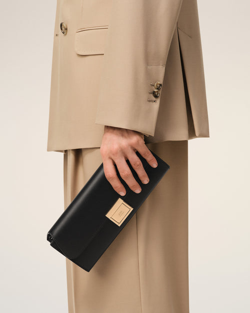 Black Cow Leather Mimi Pouch - Man - 7 - AMI Paris - Ami Paris