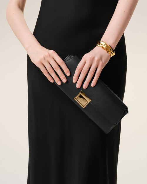 Black Cow Leather Mimi Pouch - Woman - 13 - AMI Paris - Ami Paris