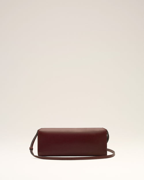 Pochette Mimi in pelle liscia bordeaux - Donna - 10 - AMI Paris - Ami Paris