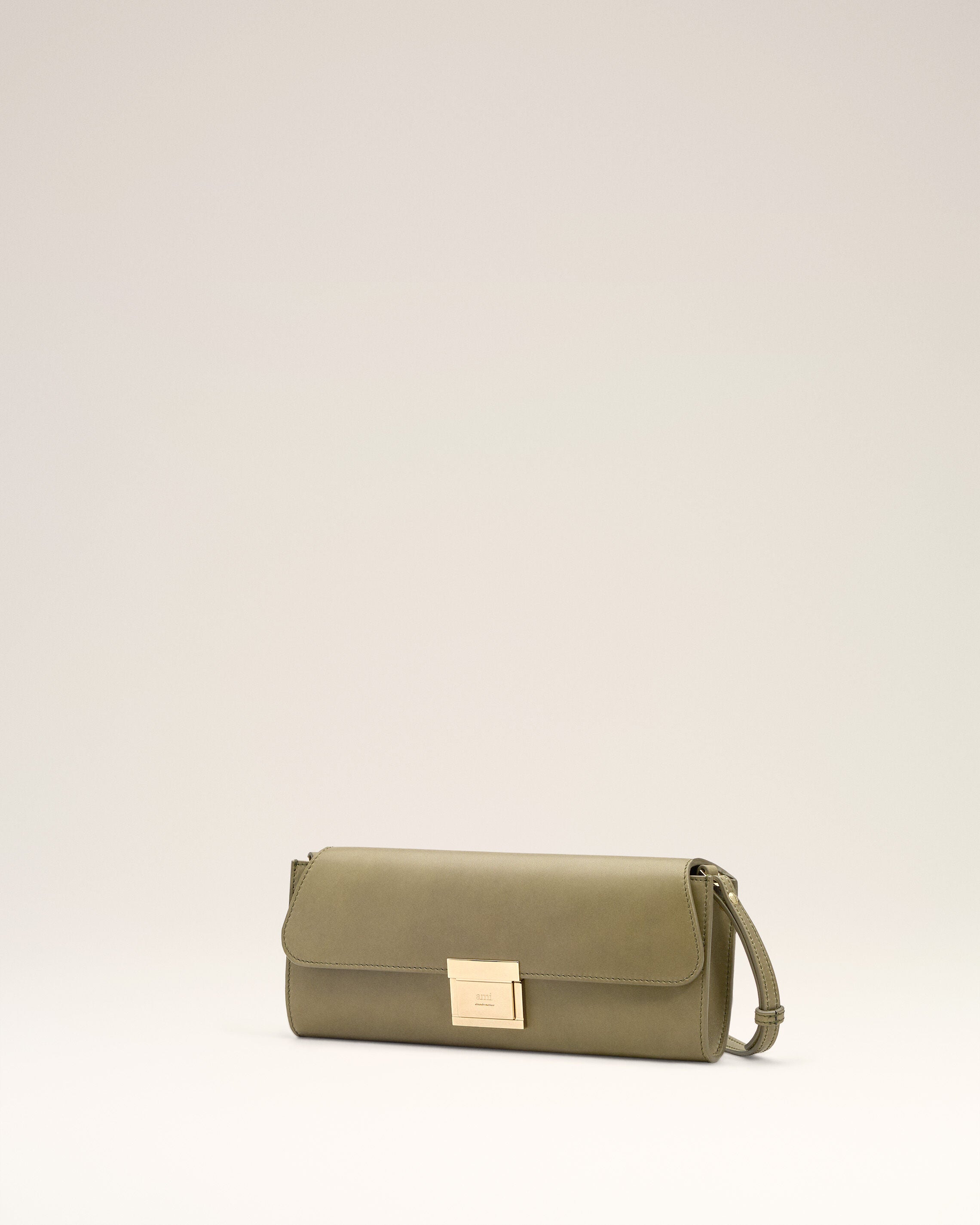 Green Smooth Leather Mimi Pouch - 3