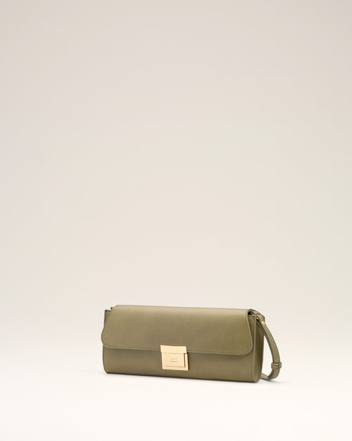 Green Smooth Leather Mimi Pouch - Man - 3 - AMI Paris - Ami Paris