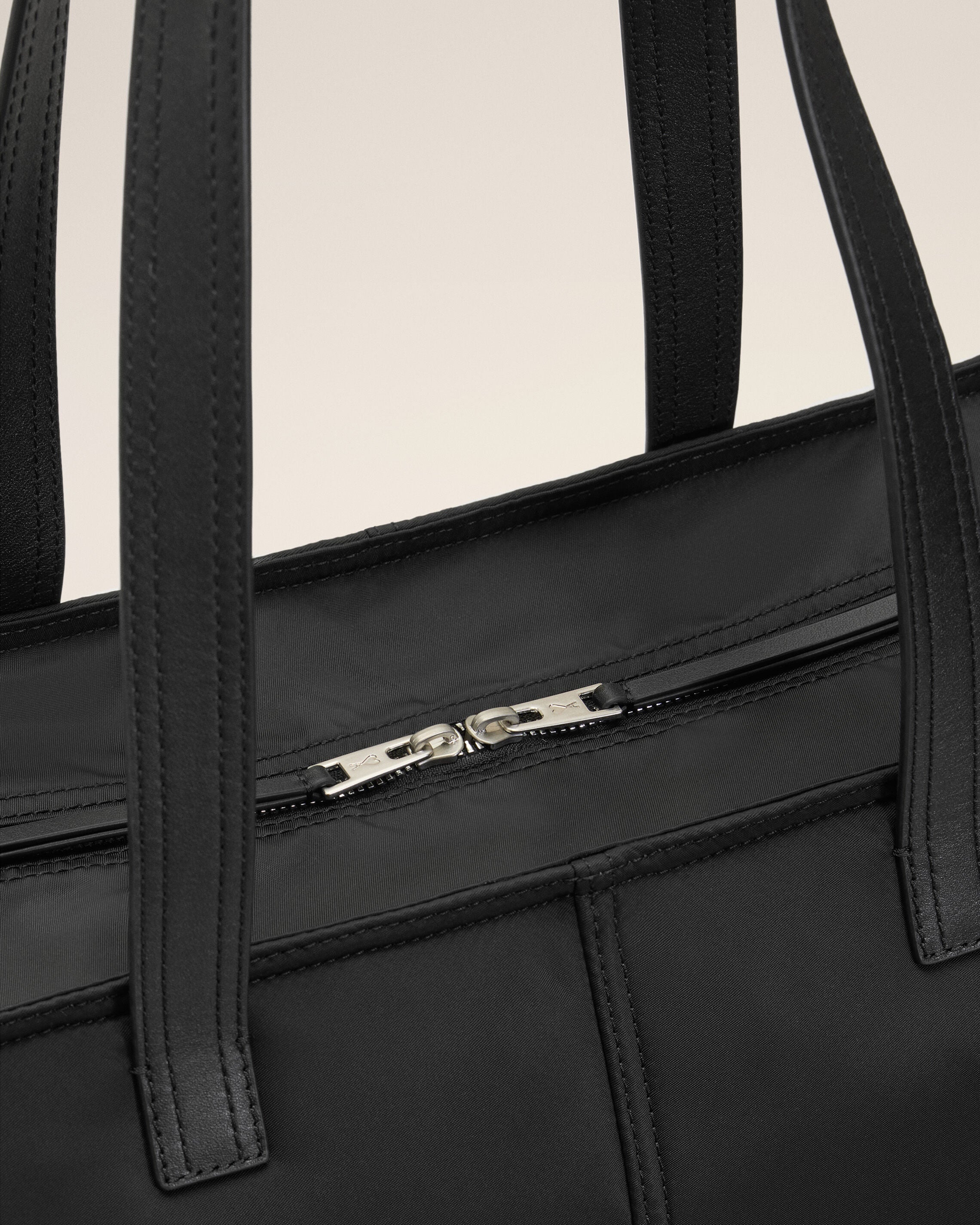 Black Nylon Marcel Small Shopping Bag - 5