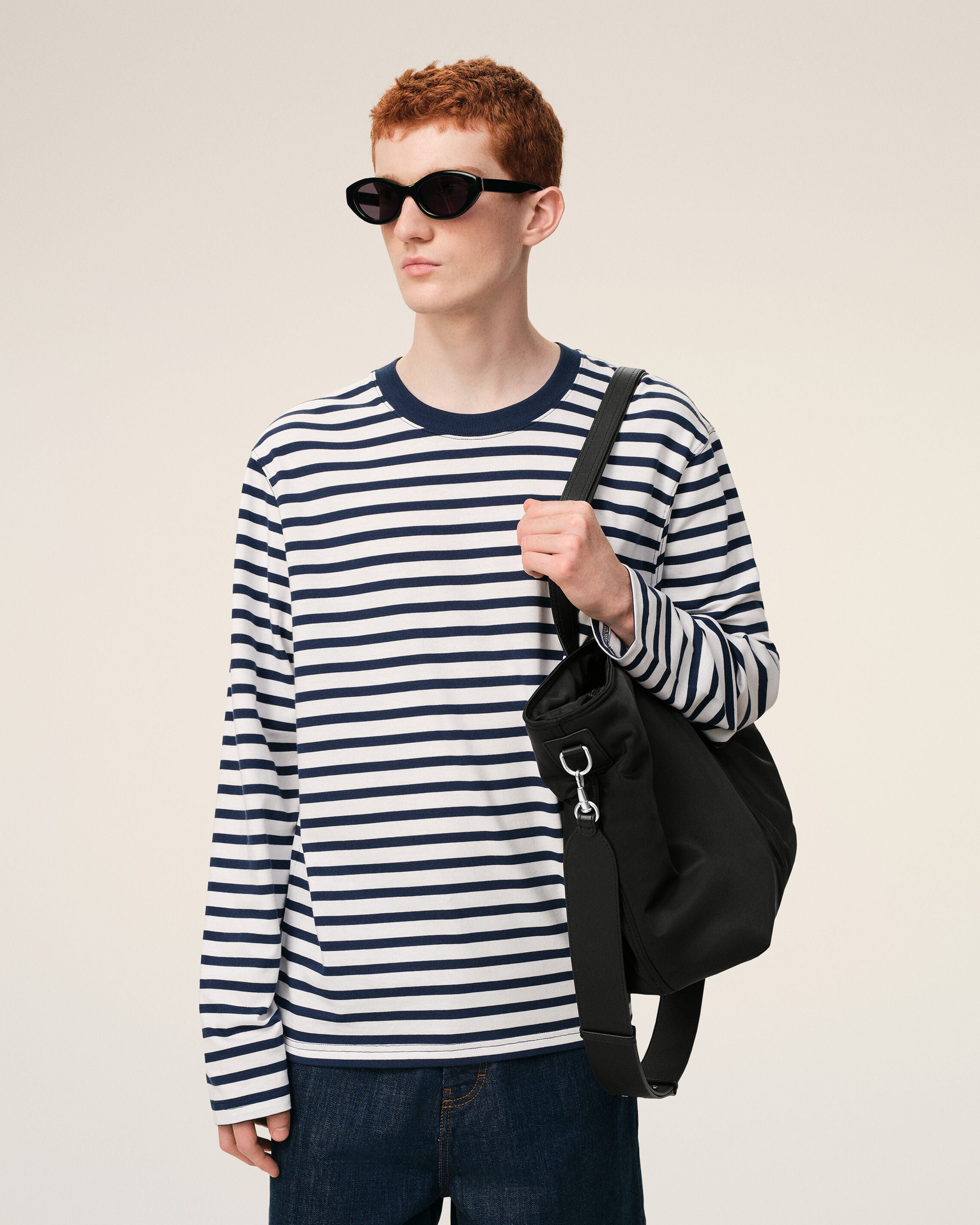 Black Nylon Marcel Small Shopping Bag - 2