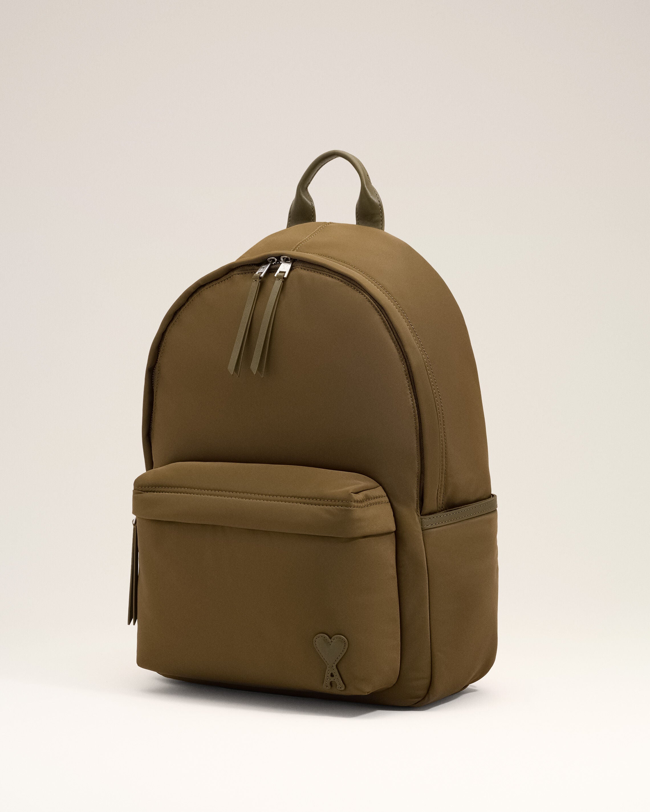 Brown nylon Marcel backpack - 3