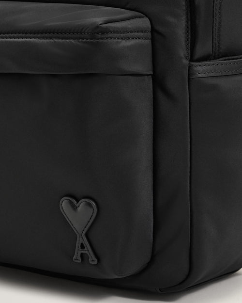 Zaino Marcel in nylon nero - Uomo - 5 - AMI Paris - Ami Paris