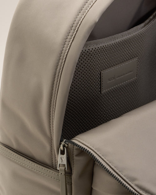 Grey Nylon Marcel Backpack - 12 - Ami Paris