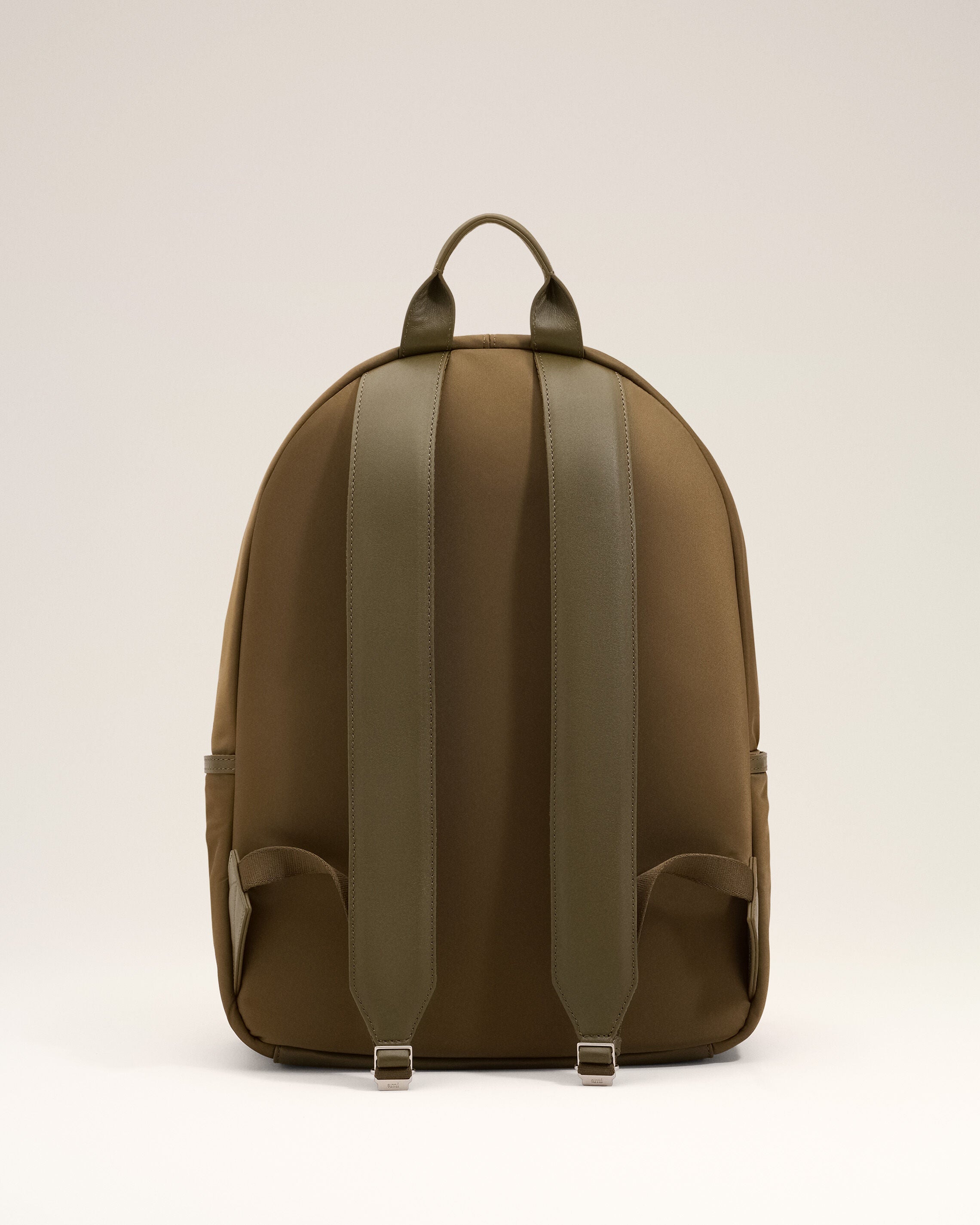 Brown nylon Marcel backpack - 4