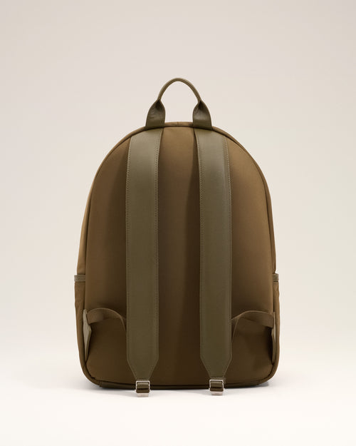 Brown nylon Marcel backpack - Man - 4 - AMI Paris - Ami Paris
